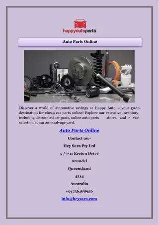 Auto Parts Online