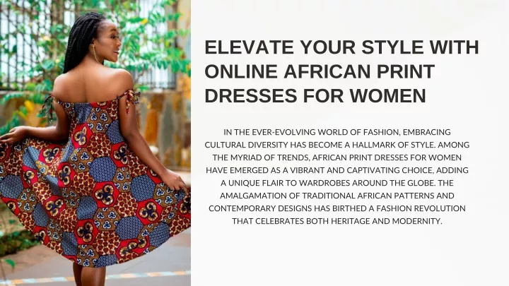 elevate your style with online african print
