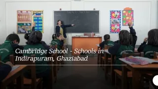 Schools in Indirapuram Ghaziabad