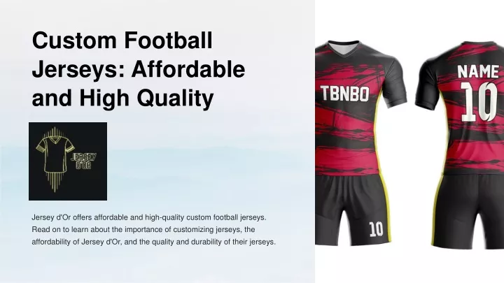 custom football jerseys affordable and high