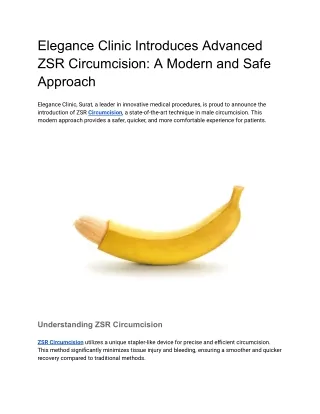 Advanced ZSR Circumcision_ A Modern and Safe Approach