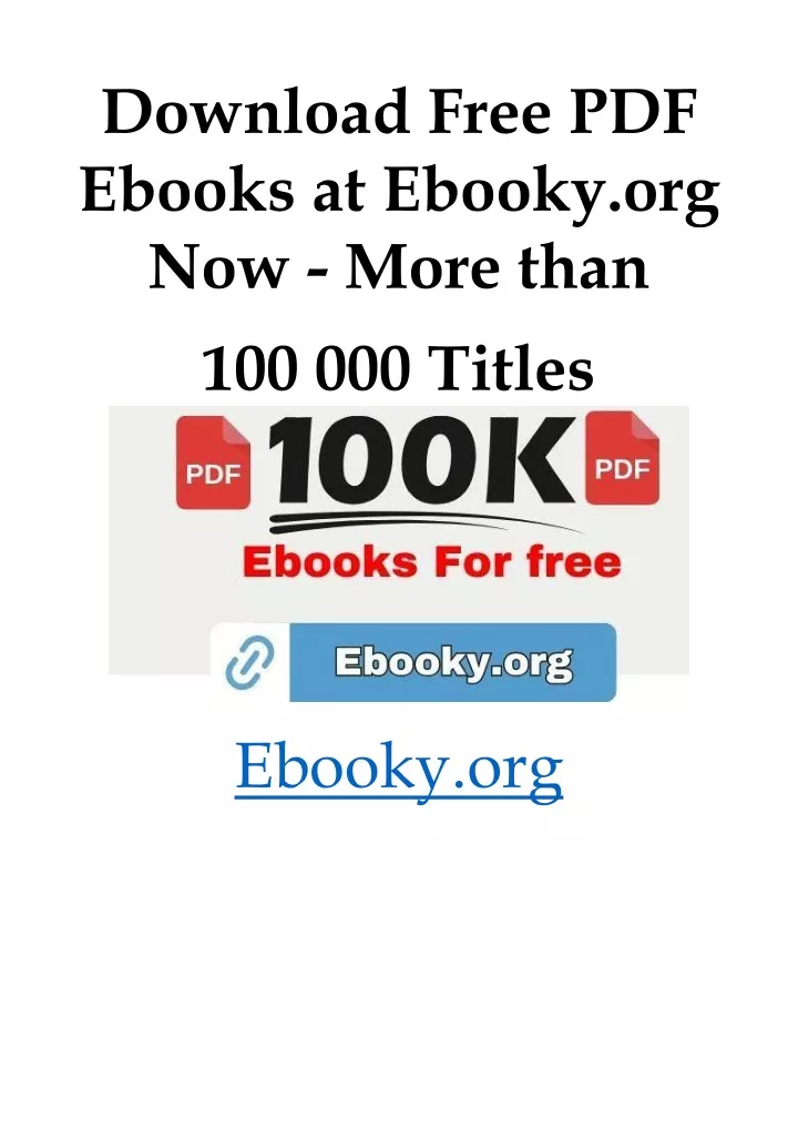 download free pdf ebooks at ebooky org now more