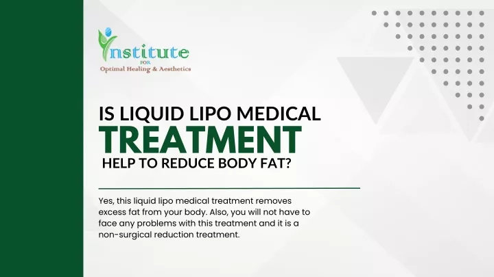 is liquid lipo medical treatment