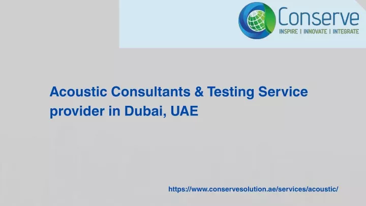 acoustic consultants testing service provider