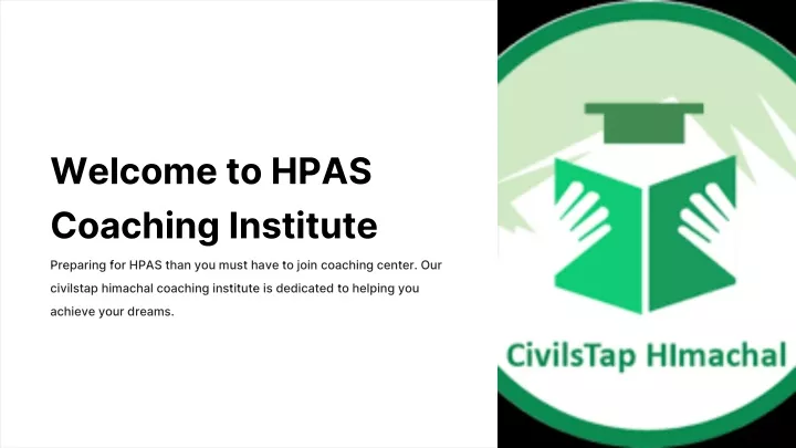 welcome to hpas coaching institute