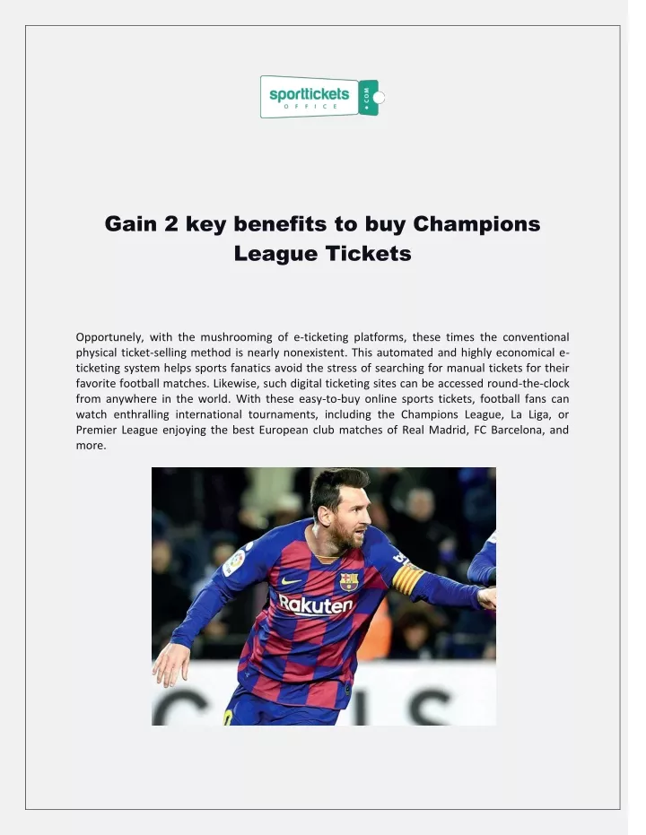 gain 2 key benefits to buy champions league