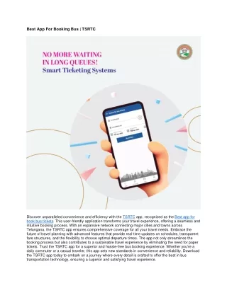 best app for booking bus tsrtc