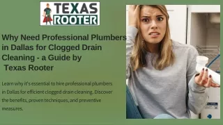 Drain Cleaning  Services in Dallas at Affordable Prices | Texas Rooter