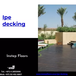 Elevate Your Outdoor Living with Instep Floors' Exquisite Ipe Decking Solutions