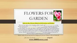 FLOWERS GARDEN for PDF
