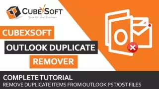CubexSoft Outlook Duplicate Remover