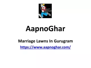 5 Star Banquet Halls In Gurgaon | AapnoGhar.