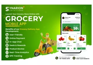 Launch Your Grocery Store Online with Grocery Mobile App