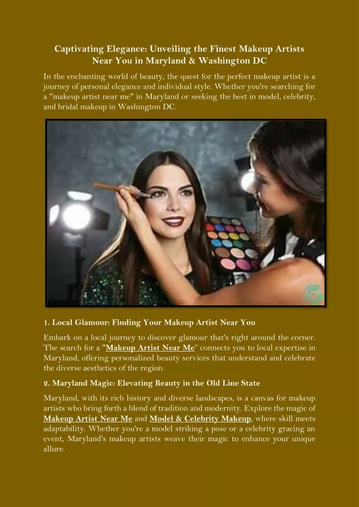 captivating elegance unveiling the finest makeup