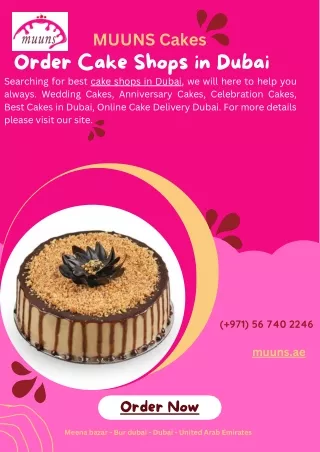 Order Cake Shops in Dubai