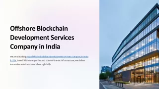 offshore blockchain development services company