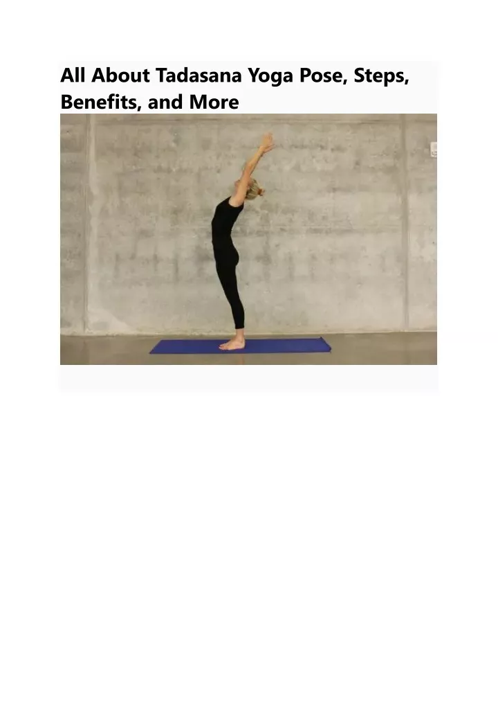 all about tadasana yoga pose steps benefits