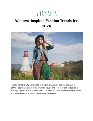 Western-Inspired Fashion Trends for 2024