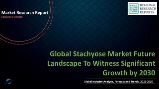 Stachyose Market Future Landscape To Witness Significant Growth by 2030