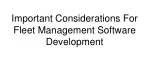 Important Considerations For Fleet Management Software Development - slide 1
