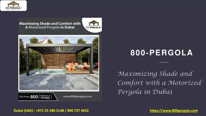 800 pergola