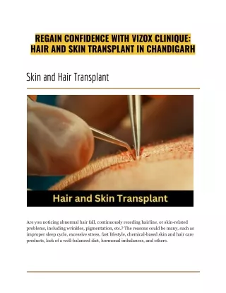 Hair and Skin Transplant - Vizox Clinique