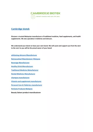 cambridge biotek