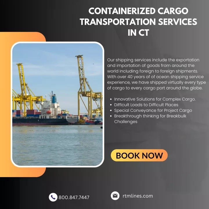 containerized cargo transportation services in ct