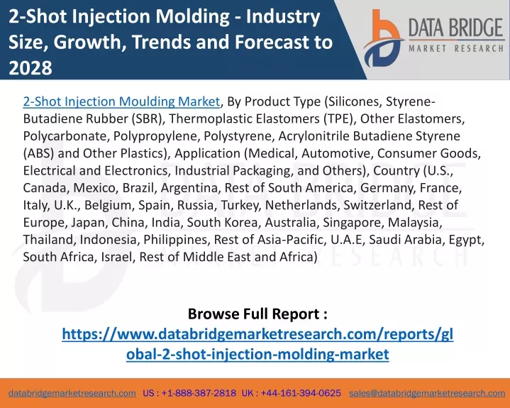 2 shot injection molding industry size growth