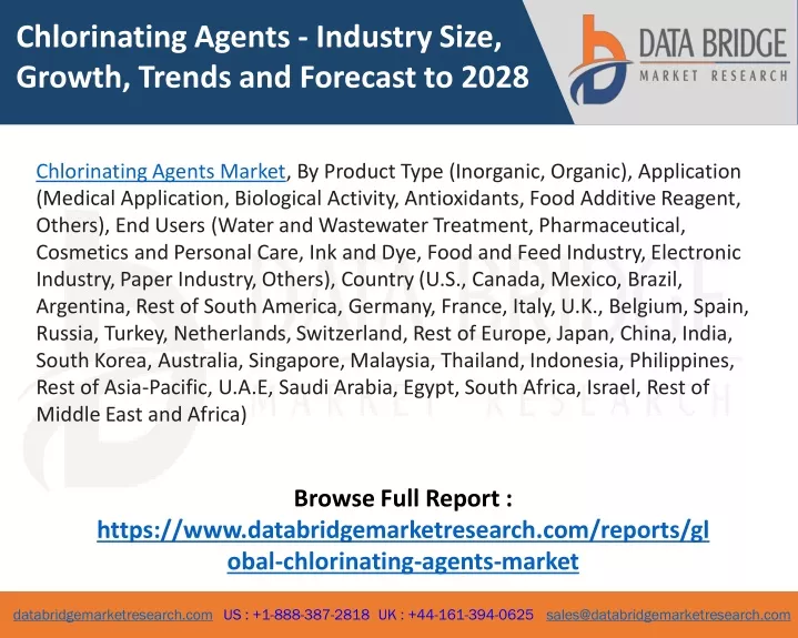 chlorinating agents industry size growth trends