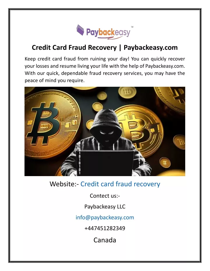 credit card fraud recovery paybackeasy com