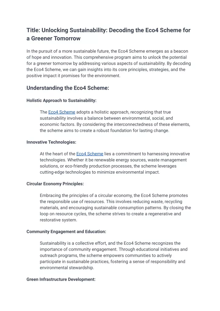 title unlocking sustainability decoding the eco4