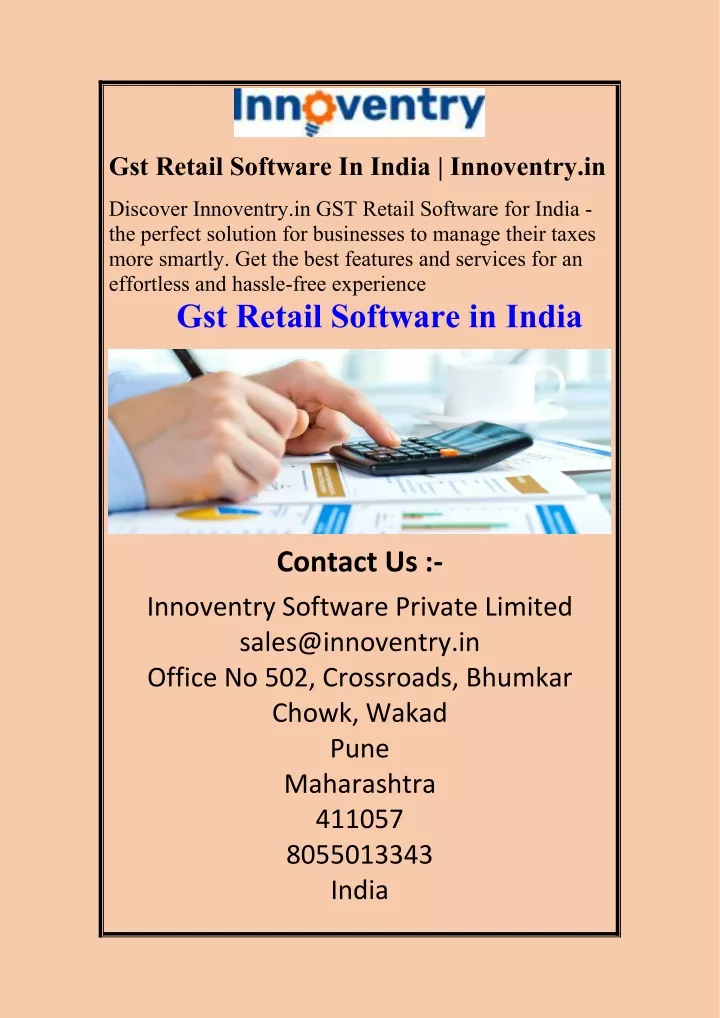gst retail software in india innoventry in
