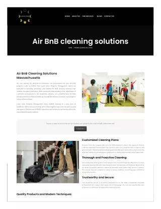 Air BnB cleaning solutions in Worcester, MA