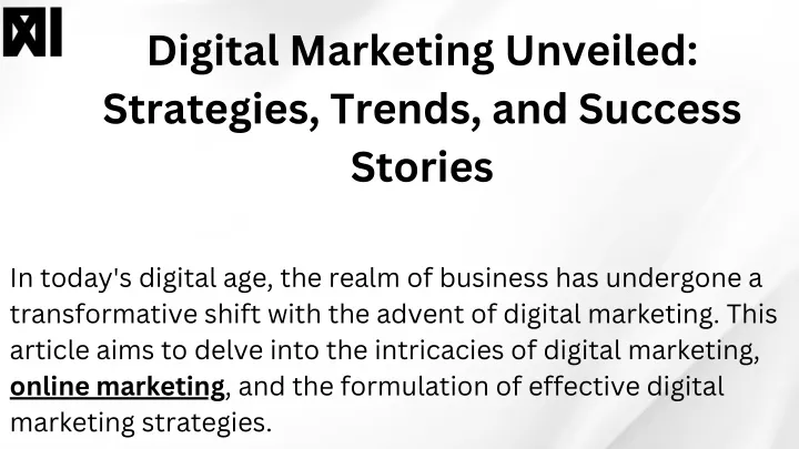 digital marketing unveiled strategies trends