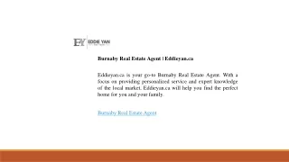 Burnaby Real Estate Agent  Eddieyan.ca