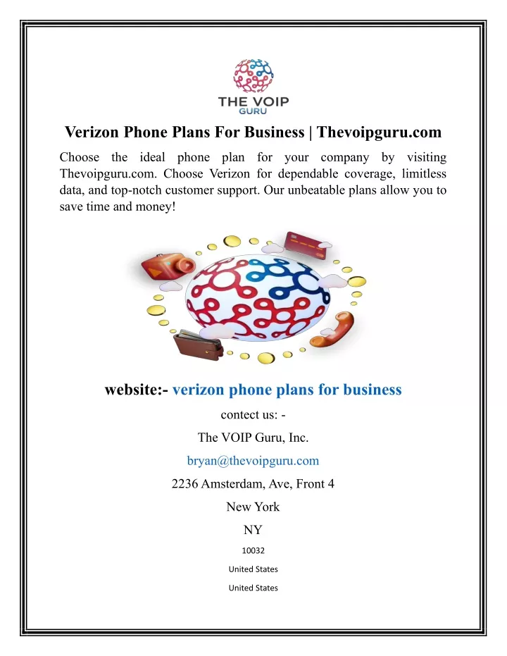 verizon phone plans for business thevoipguru com