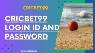 Cricbet99 Login ID and Password