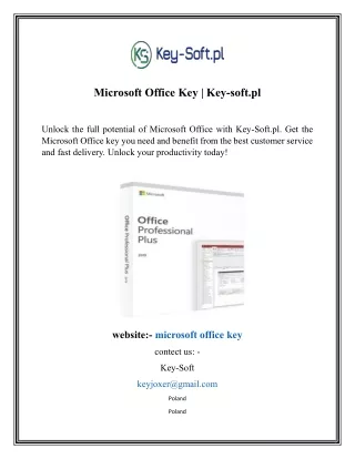 microsoft office key key soft pl