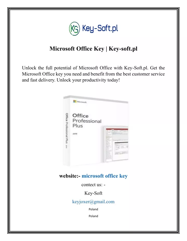 microsoft office key key soft pl