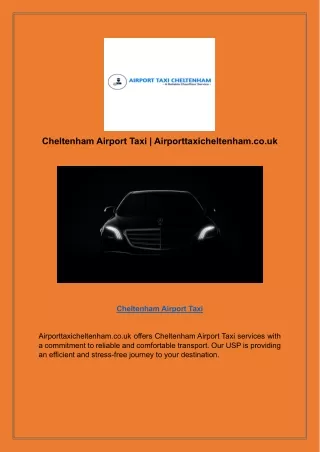 CheCheltenham Airport Taxi | Airporttaxicheltenham.co.ukltenham Airport Taxi