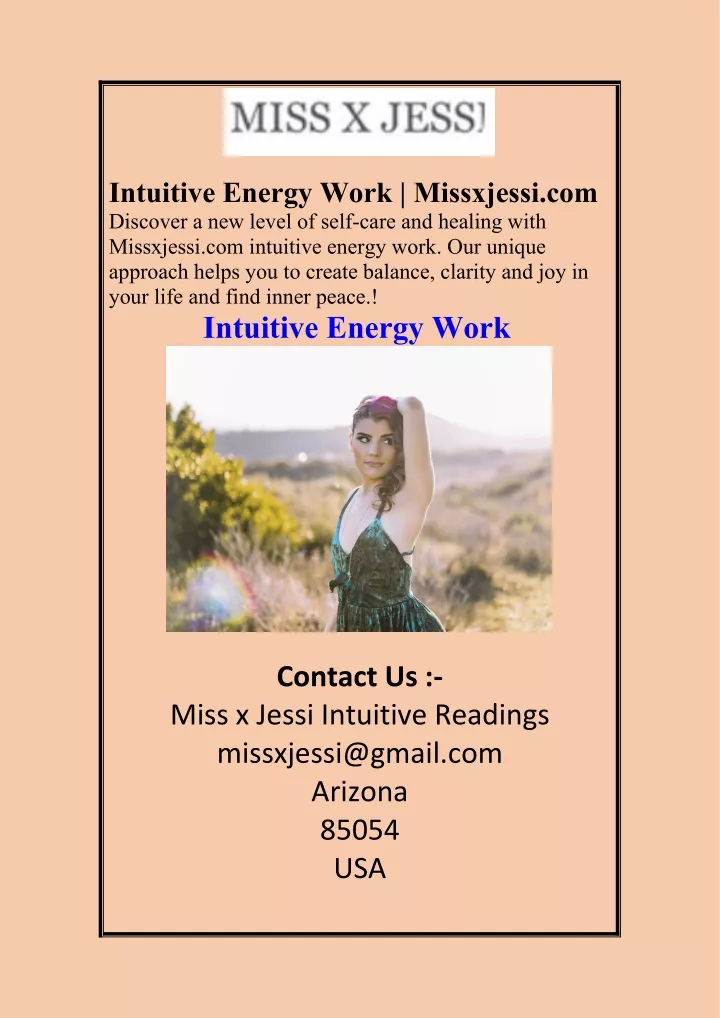 intuitive energy work missxjessi com discover