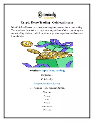 Crypto Demo Trading  Coinlocally