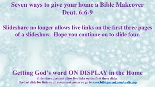 give your home a bible makeover