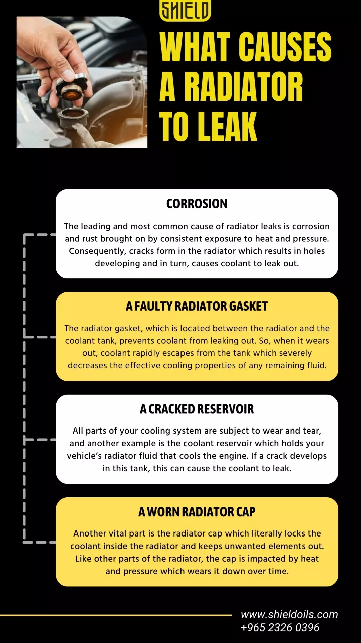 what causes a radiator to leak