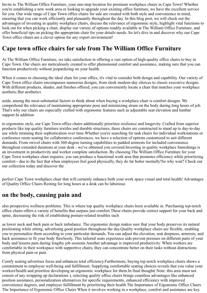 invite to the william office furniture your