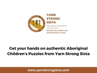Get your hands on authentic Aboriginal Children's Puzzles from Yarn Strong Sista