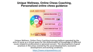 unique wellness online chess coaching personalized online chess guidance