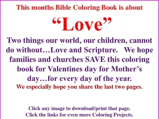 free bible coloring pages about love.