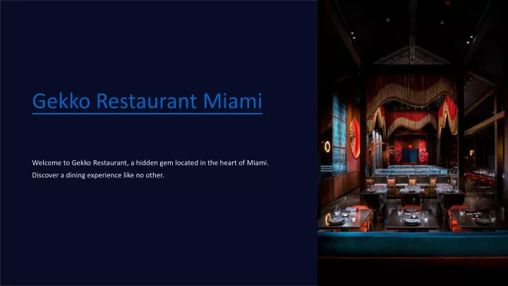 gekko restaurant miami